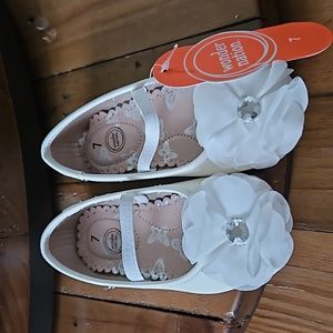 Wonder Nation Toddler Girls Flower Dress Flat